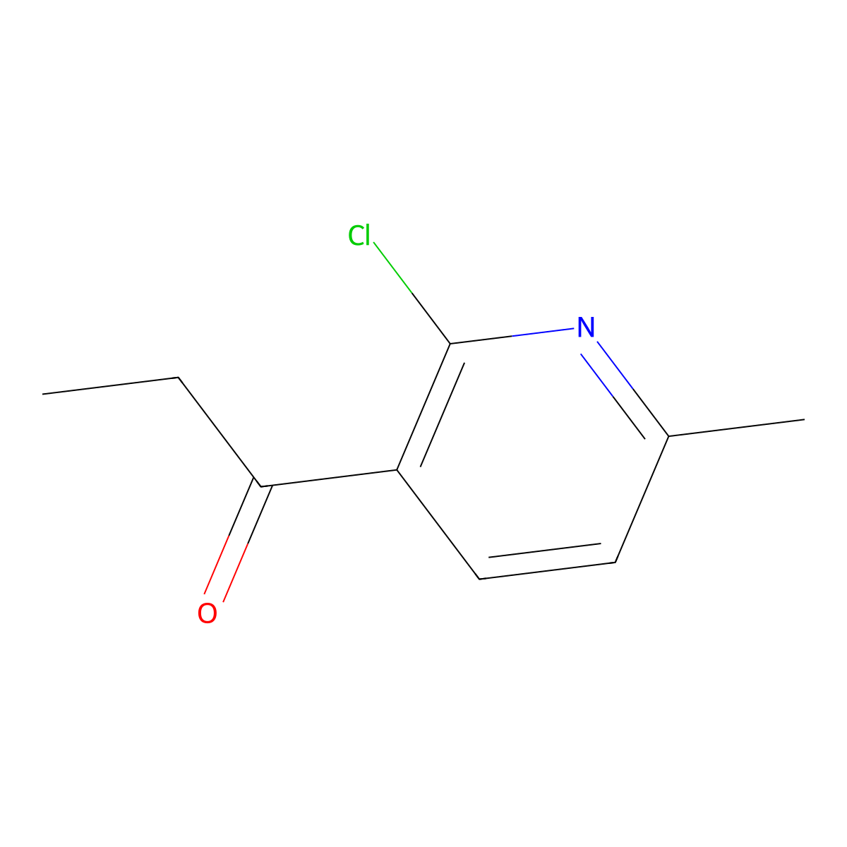 1-(2-Chloro-6-methylpyridin-3-YL)propan-1-one molecular structure, CAS 1260792-98-0