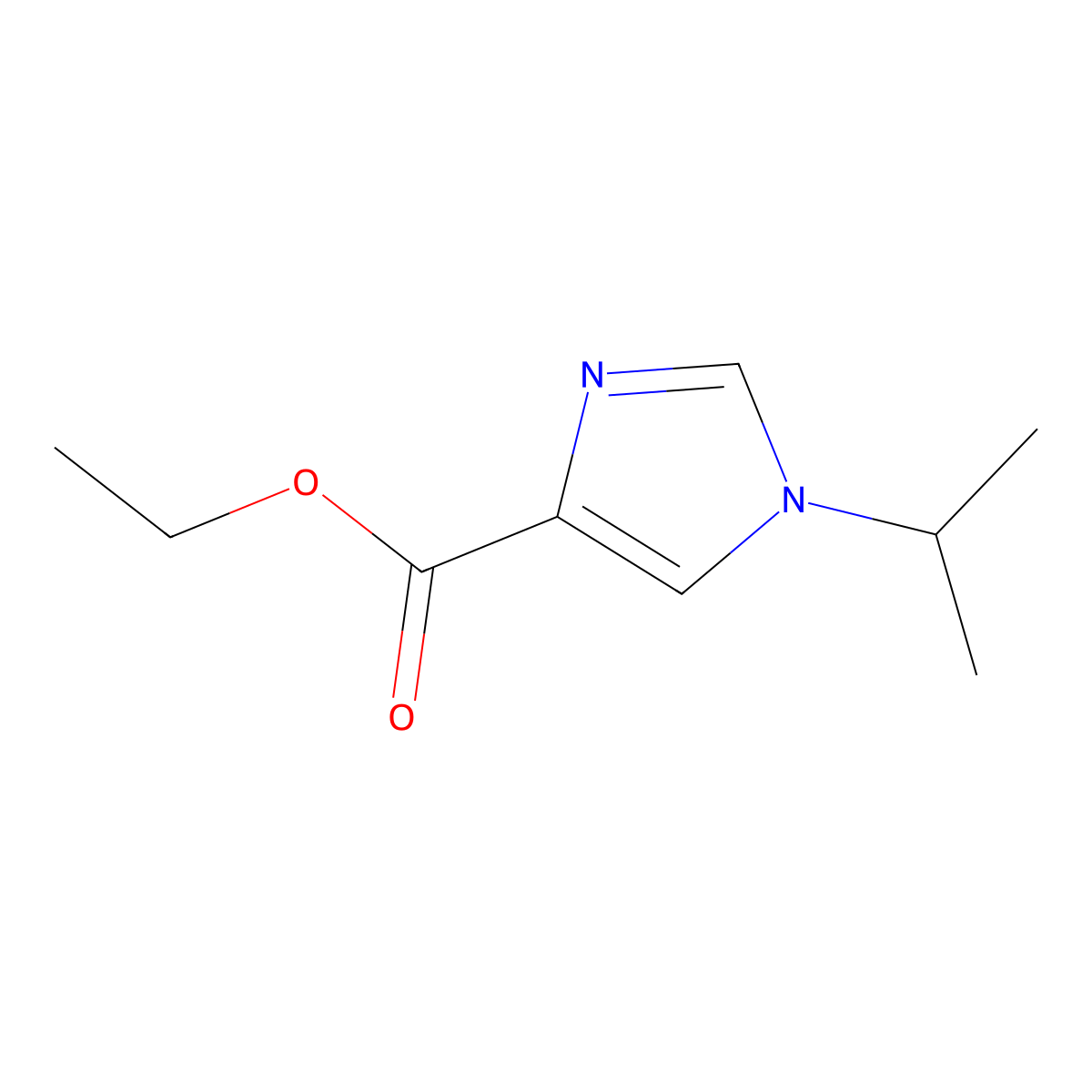 Ethyl 1-isopropyl-1H-imidazole-4-carboxylate molecular structure, CAS 1260793-84-7