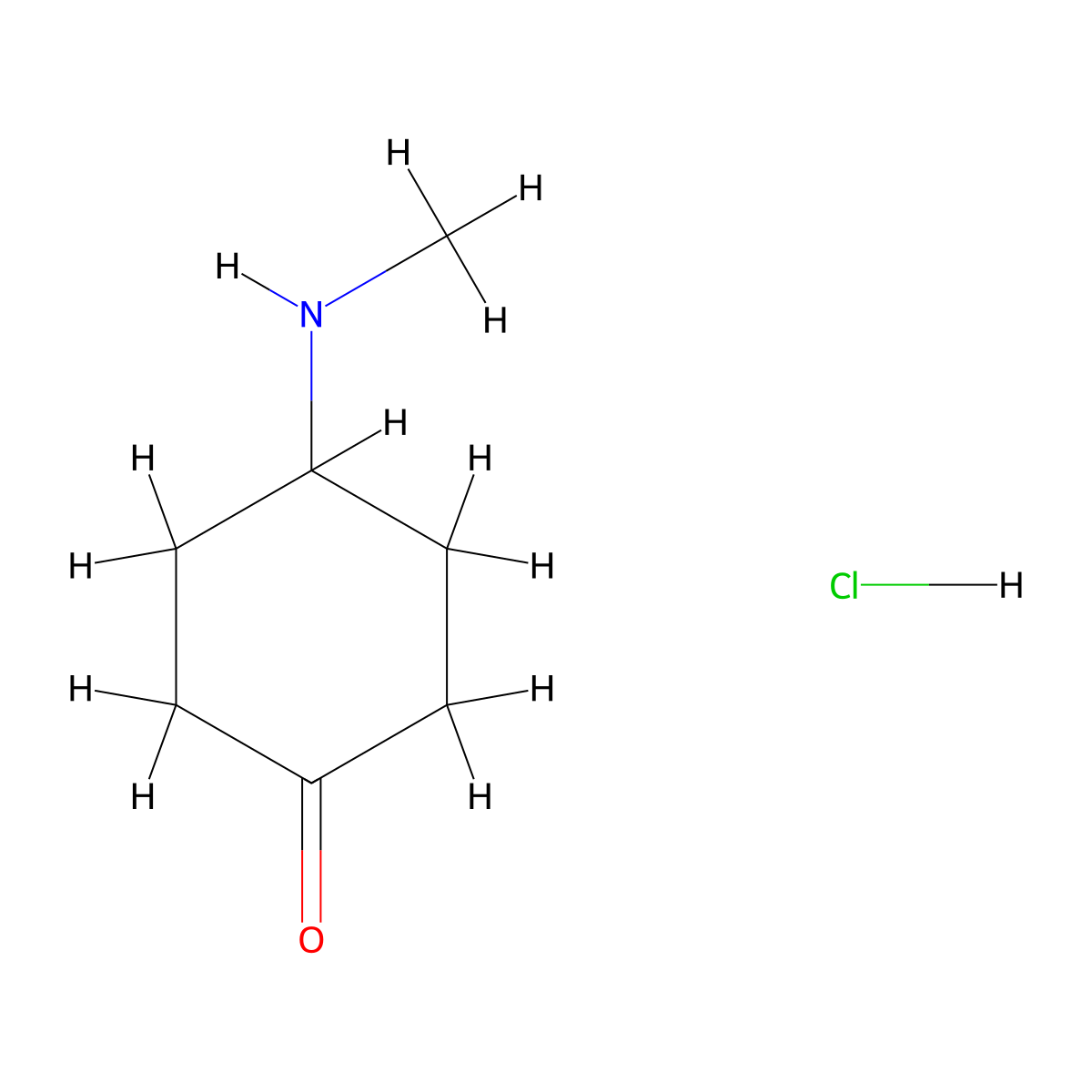4-(methylaMINO)CYCLOHEXANONE hydrochloride molecular structure, CAS 1260794-25-9