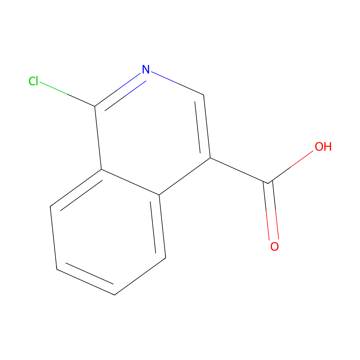 1-Chloroisoquinoline-4-carboxylic acid molecular structure, CAS 1260794-26-0
