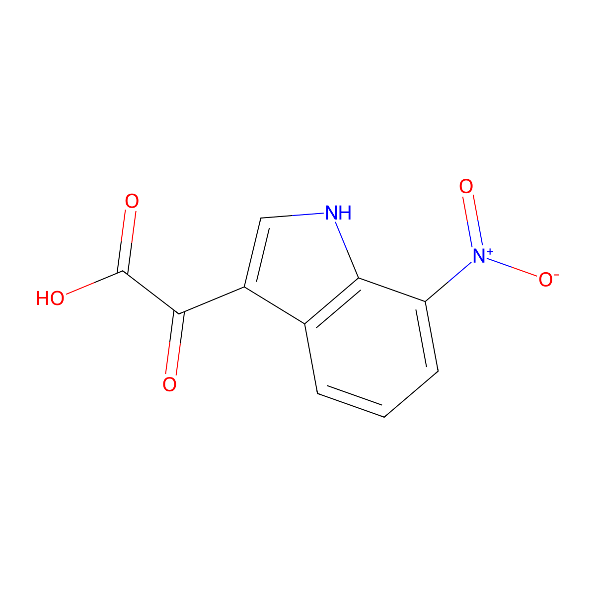 2-(7-Nitro-3-indolyl)-2-oxoacetic Acid molecular structure, CAS 1260794-53-3
