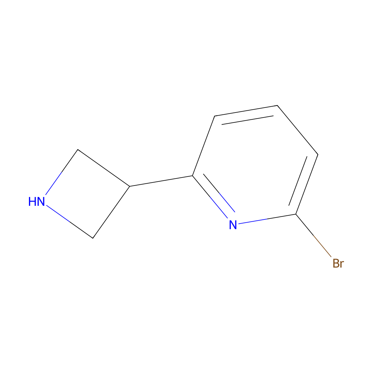 2-(Azetidin-3-yl)-6-bromopyridine molecular structure, CAS 1260797-31-6