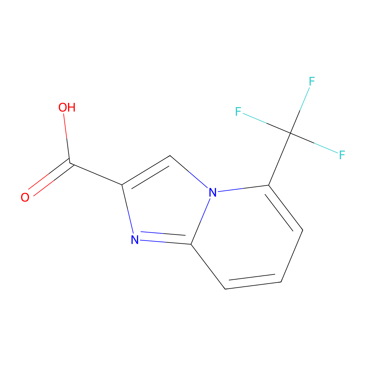 5-(Trifluoromethyl)imidazo[1,2-a]pyridine-2-carboxylic acid molecular structure, CAS 1260798-62-6
