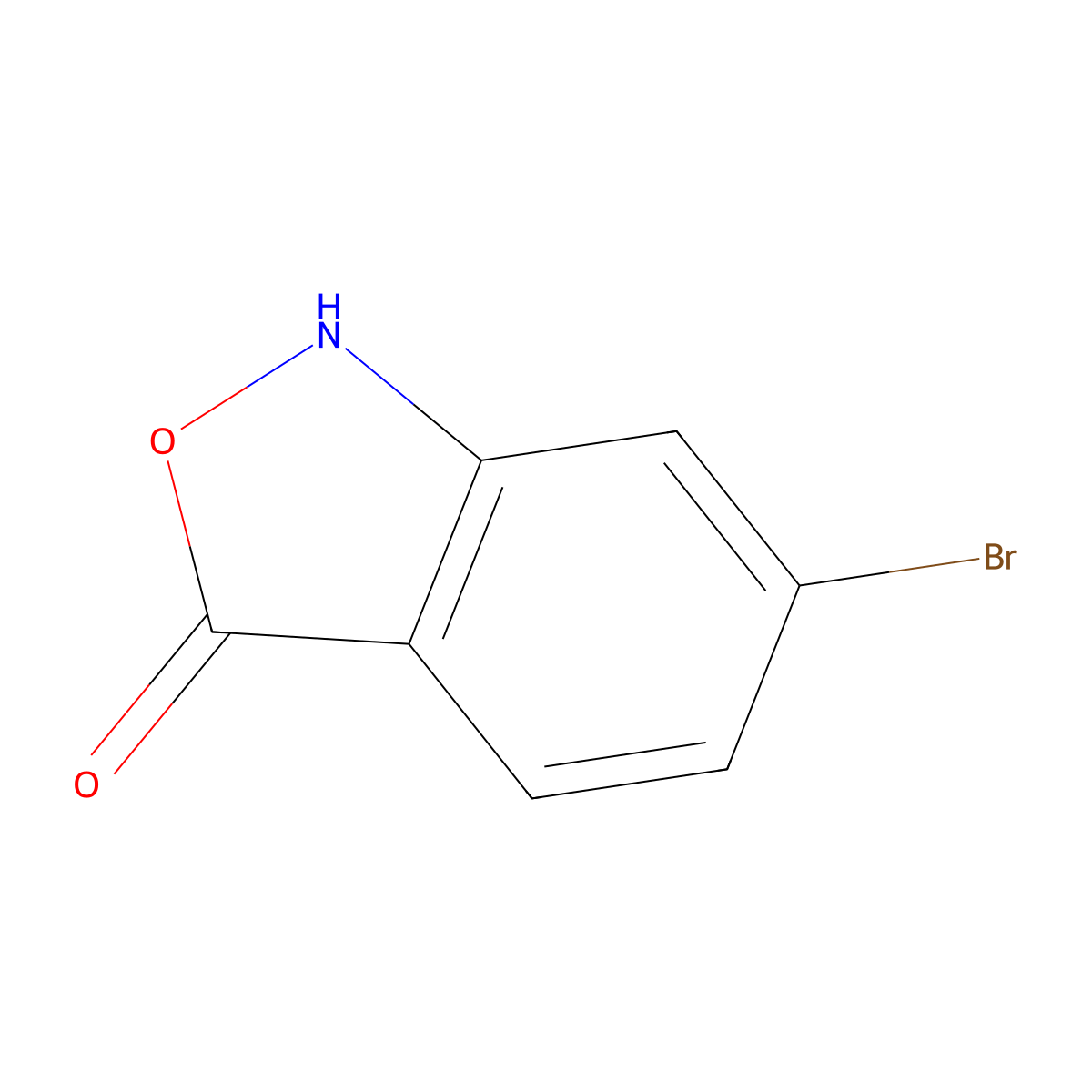 6-Bromobenzo[c]isoxazol-3(1H)-one molecular structure, CAS 1260799-00-5