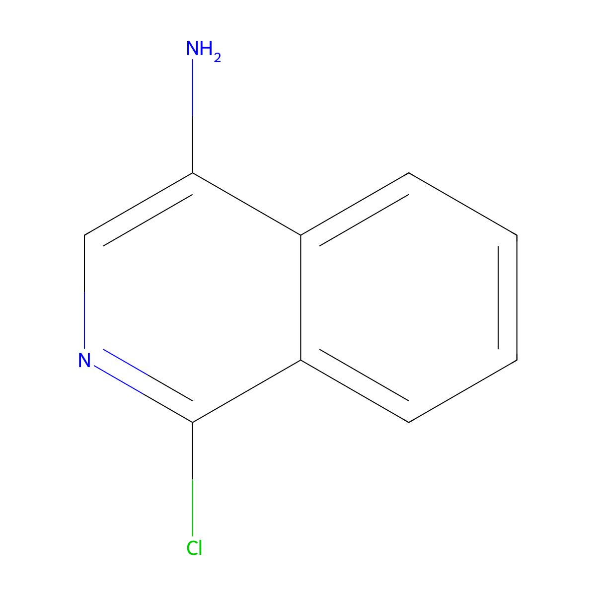 1-Chloroisoquinolin-4-amine molecular structure, CAS 1260799-38-9