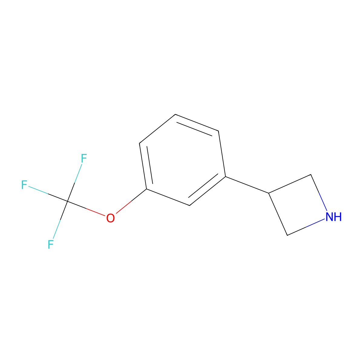 3-(3-(Trifluoromethoxy)phenyl)azetidine molecular structure, CAS 1260799-94-7
