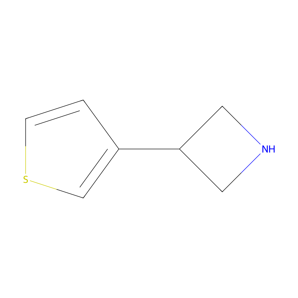 3-(Thiophen-3-yl)azetidine molecular structure, CAS 1260801-19-1