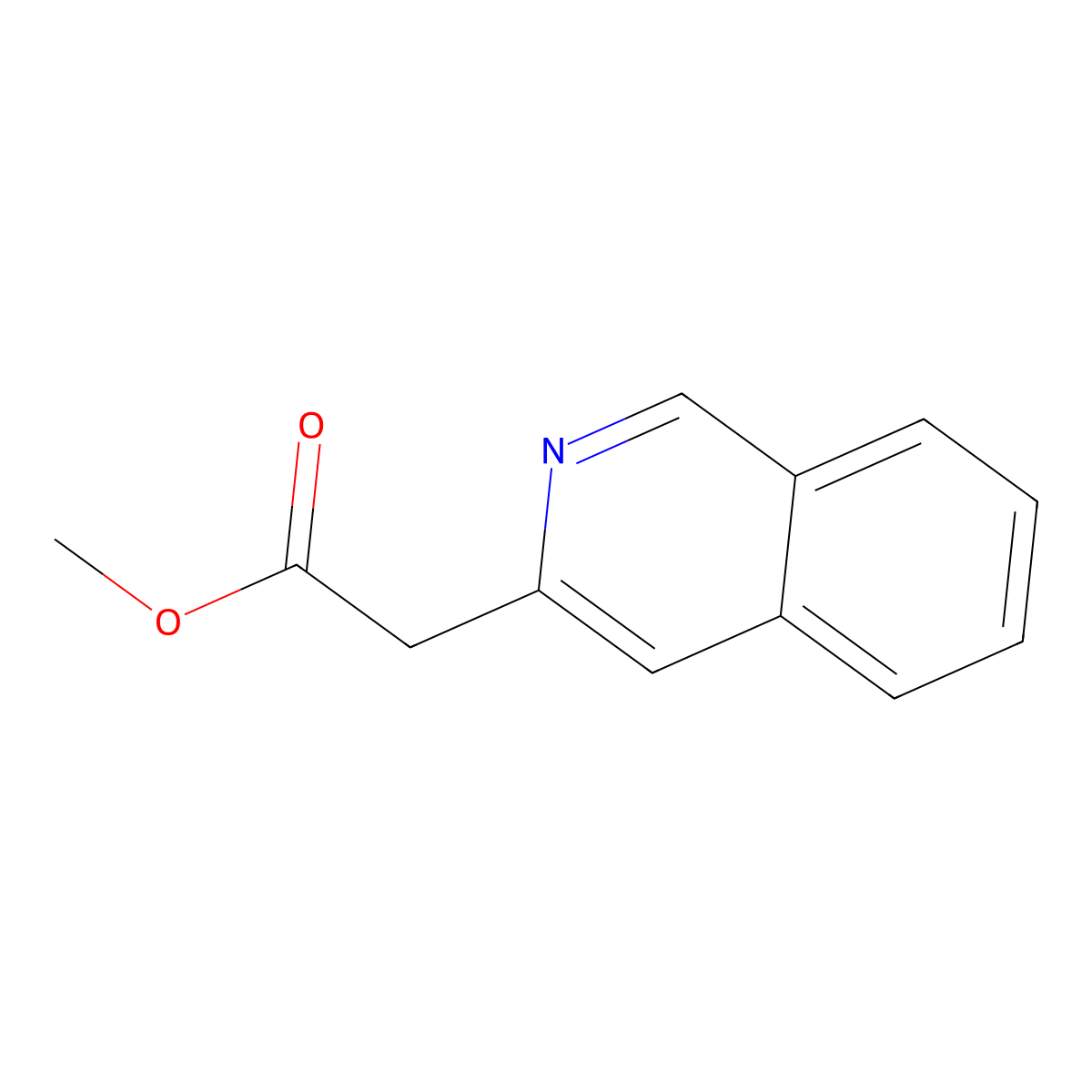 Methyl 2-(isoquinolin-3-YL)acetate molecular structure, CAS 1260801-69-1