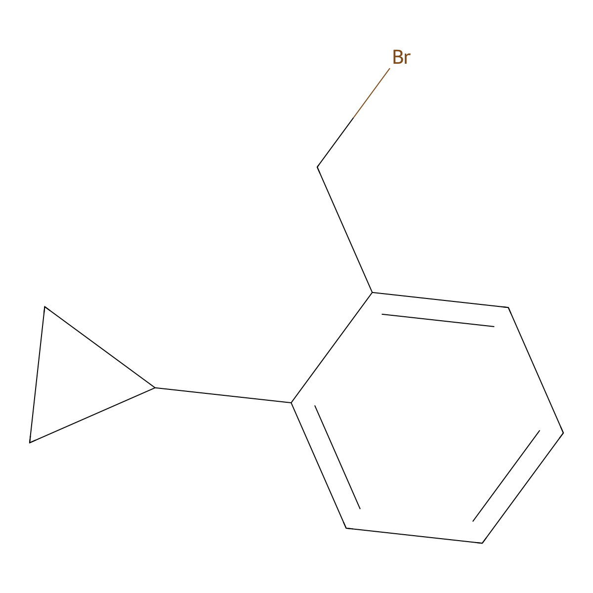 1-(Bromomethyl)-2-cyclopropylbenzene molecular structure, CAS 1260801-90-8