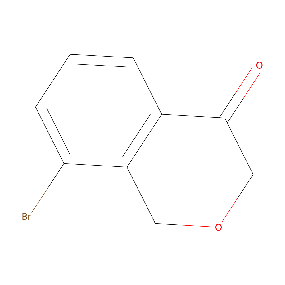8-Bromoisochroman-4-one molecular structure, CAS 1260803-24-4