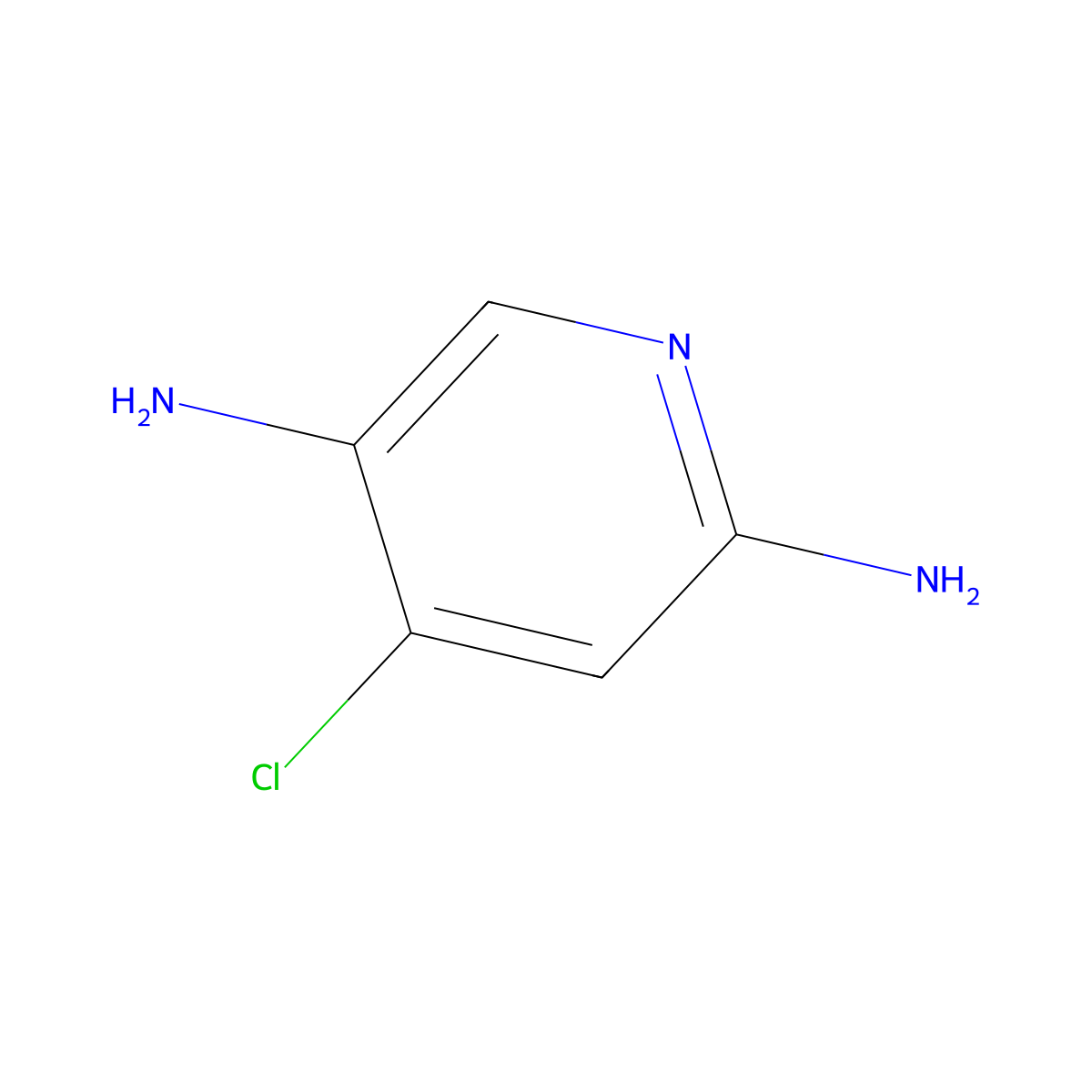 4-Chloropyridine-2,5-diamine molecular structure, CAS 1260803-26-6