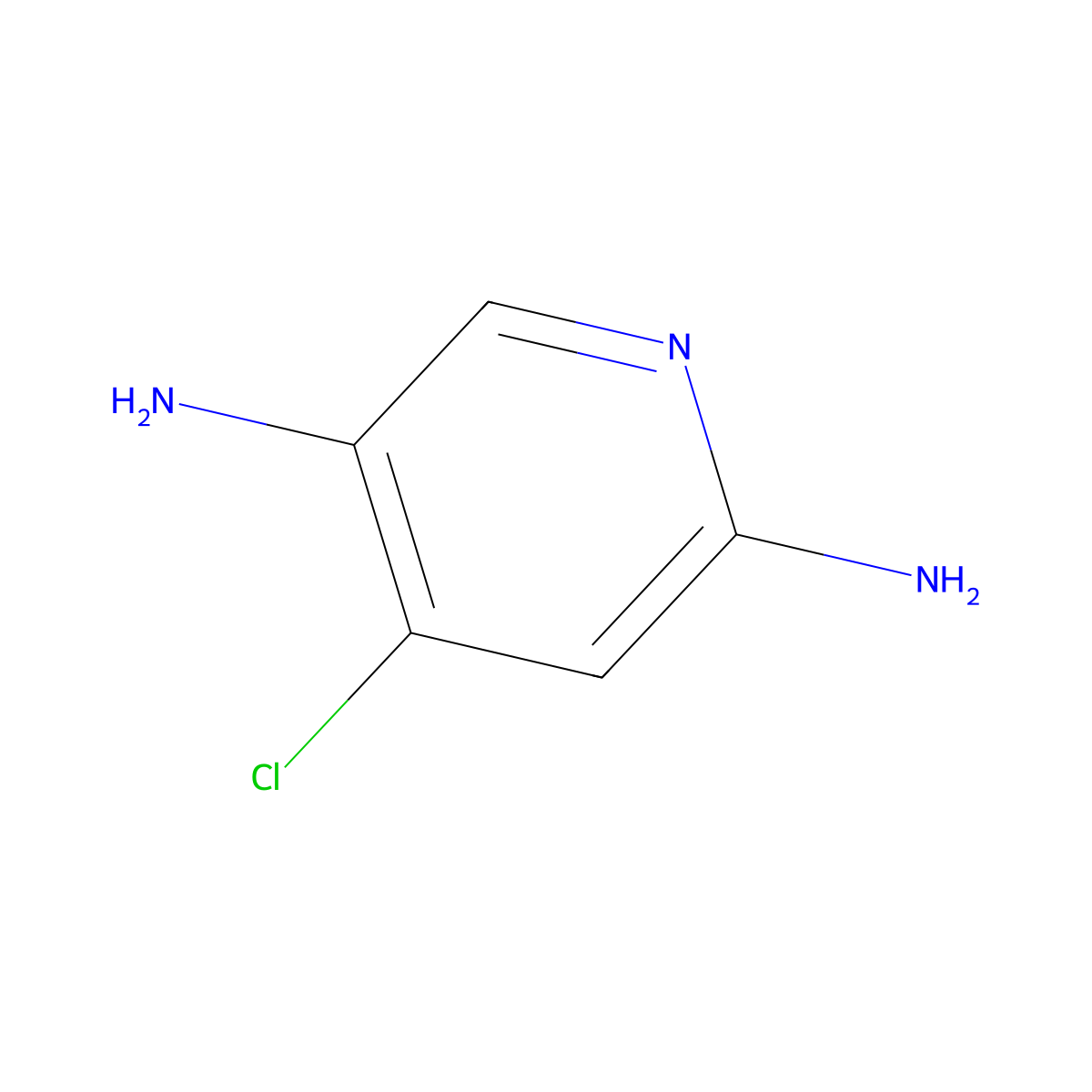 4-Chloropyridine-2,5-diamine molecular structure, CAS 1260803-26-6