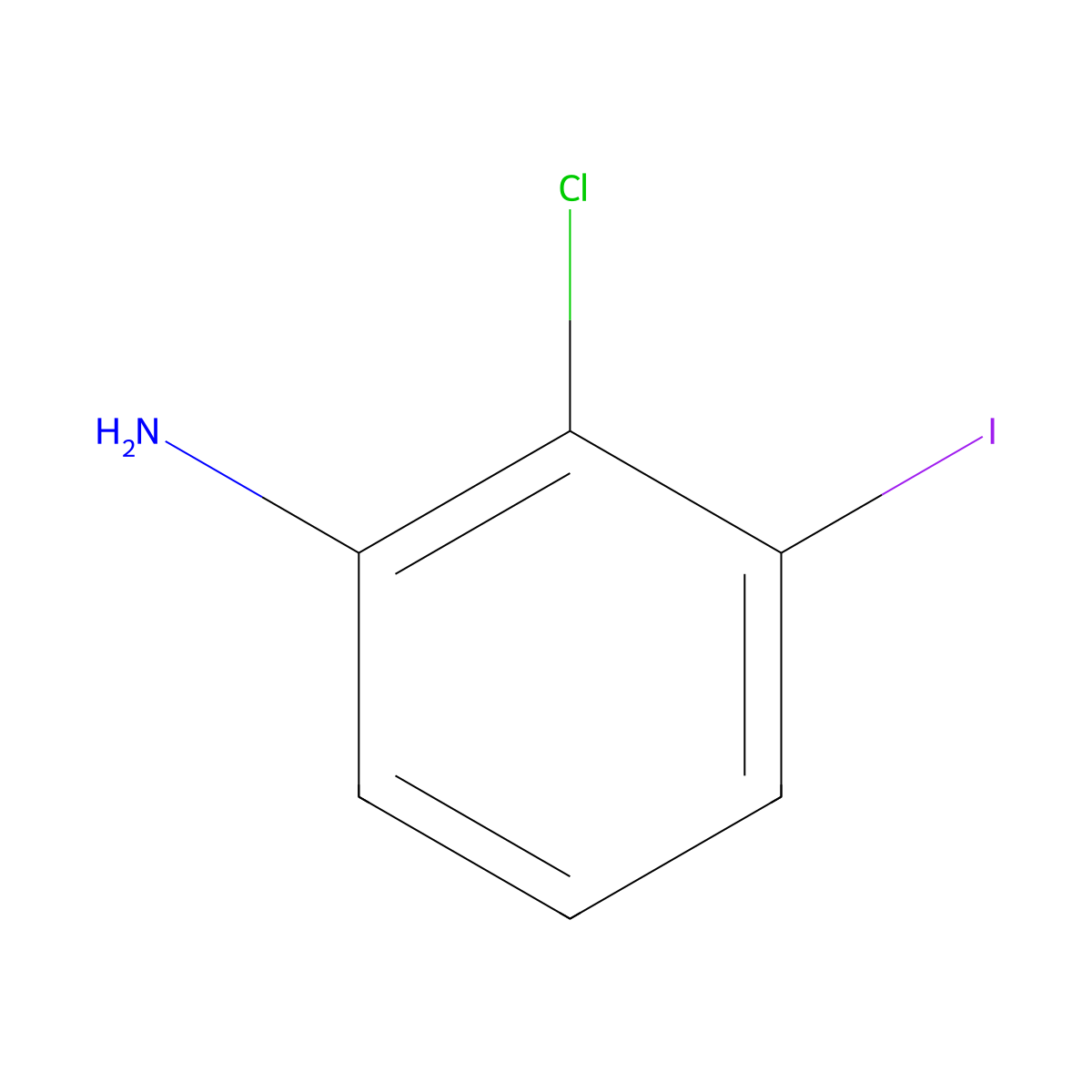 2-Chloro-3-iodoaniline molecular structure, CAS 1260803-50-6