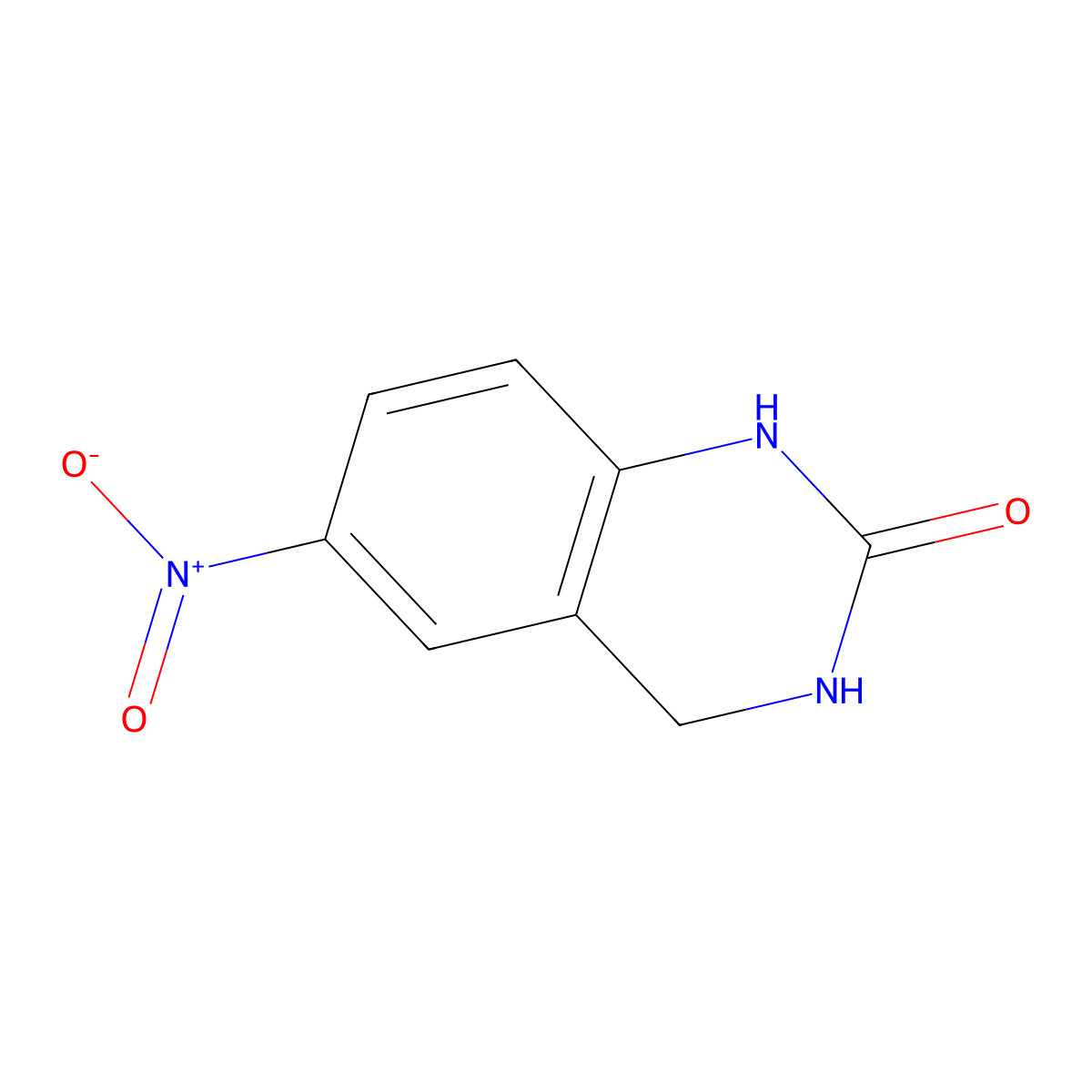 6-Nitro-1,2,3,4-tetrahydroquinazolin-2-one molecular structure, CAS 1260803-82-4