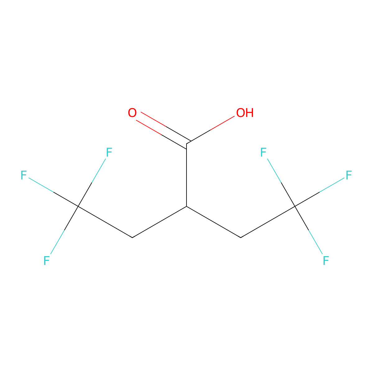 4,4,4-Trifluoro-2-(2,2,2-trifluoroethyl)butanoic acid molecular structure, CAS 1260806-92-5