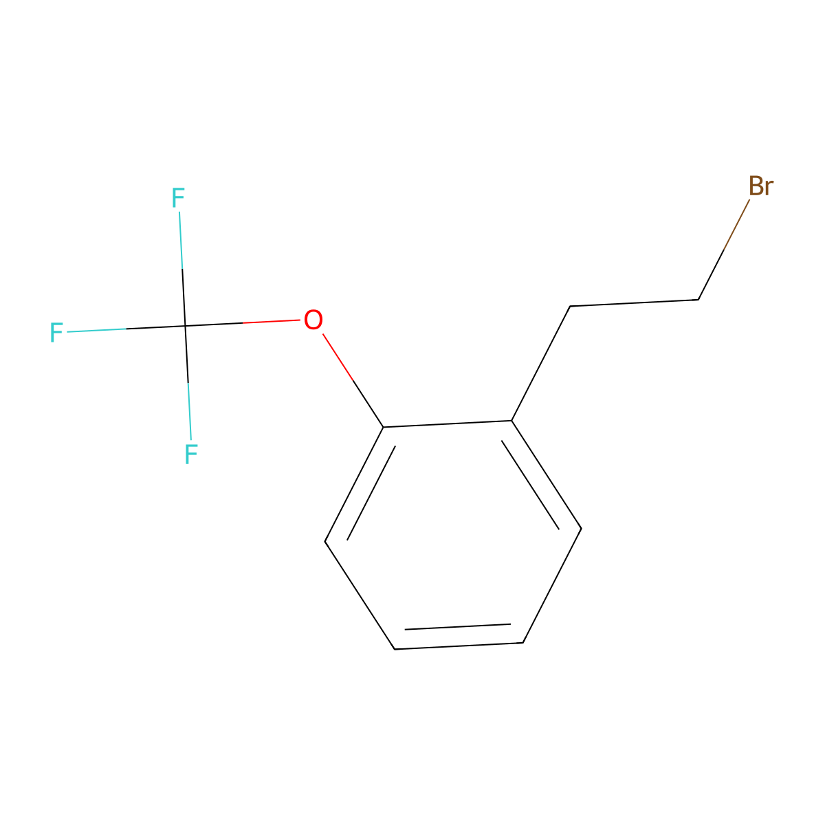 1-(2-Bromoethyl)-2-(trifluoromethoxy)benzene molecular structure, CAS 1260807-39-3