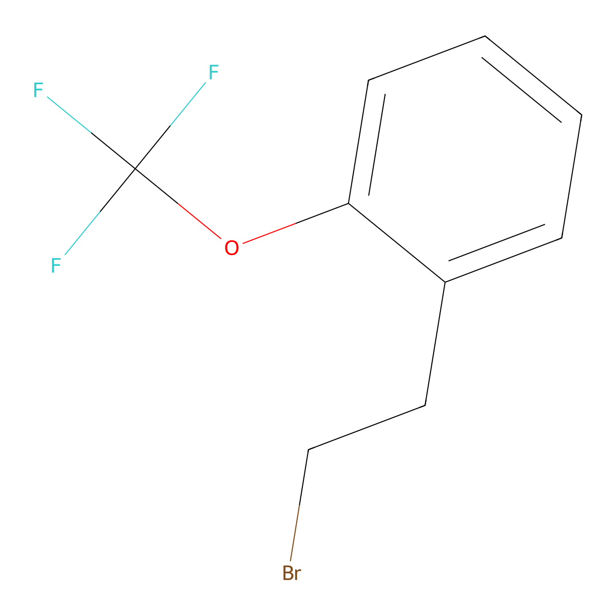 1-(2-Bromoethyl)-2-(trifluoromethoxy)benzene molecular structure, CAS 1260807-39-3