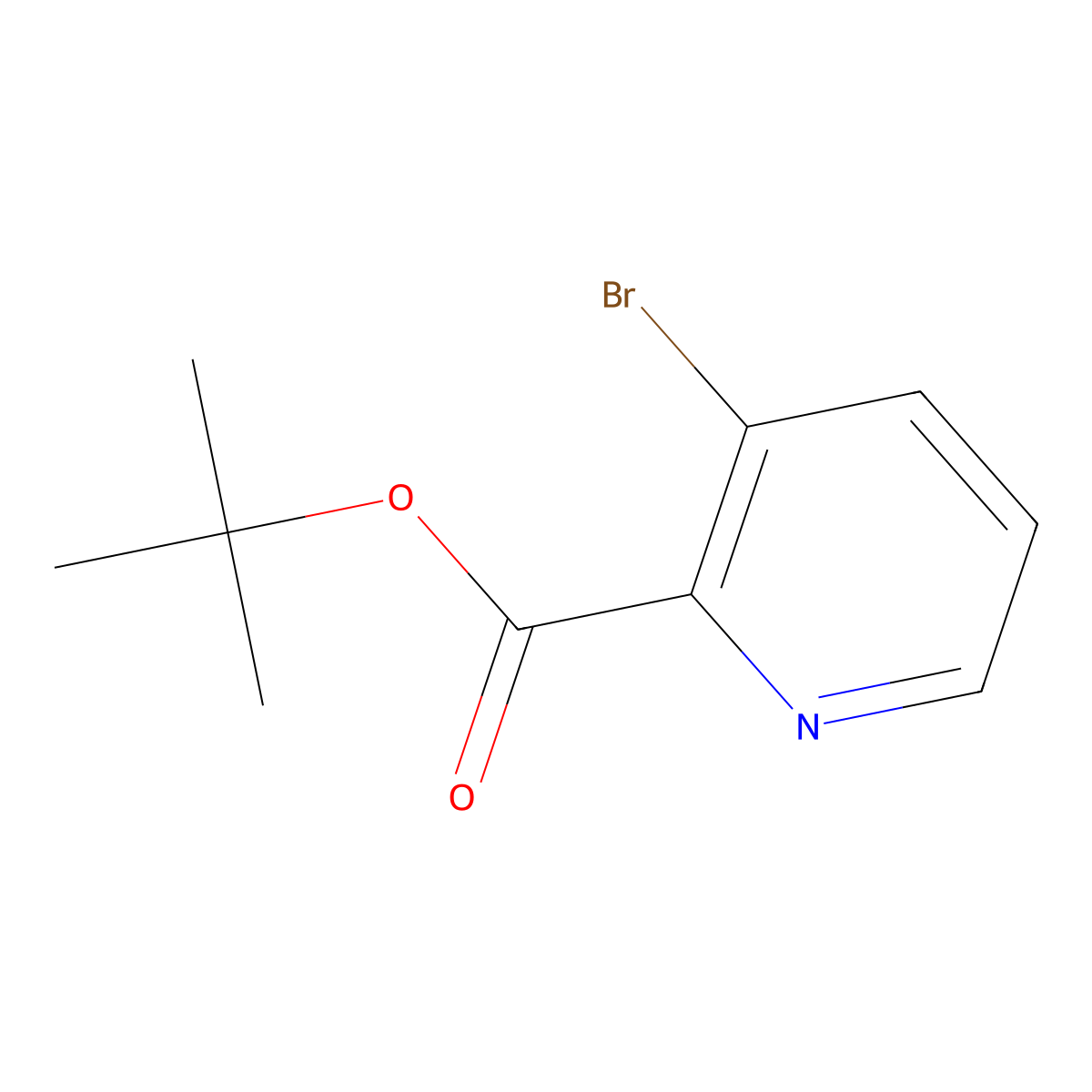 Tert-butyl 3-bromopicolinate molecular structure, CAS 1260807-49-5