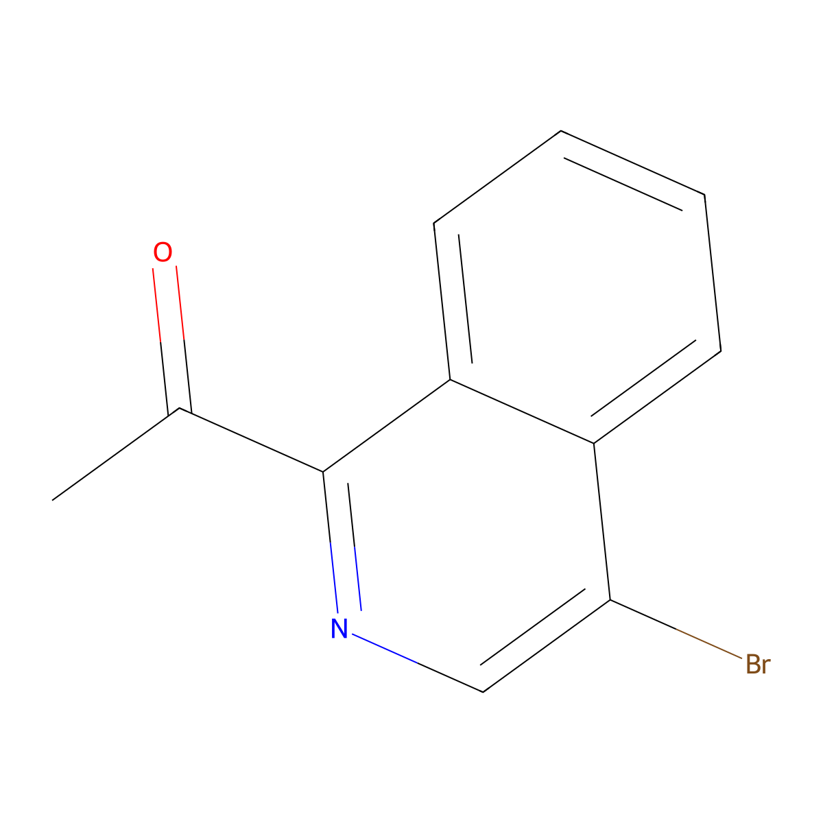 1-(4-Bromoisoquinolin-1-yl)ethanone molecular structure, CAS 1260807-89-3