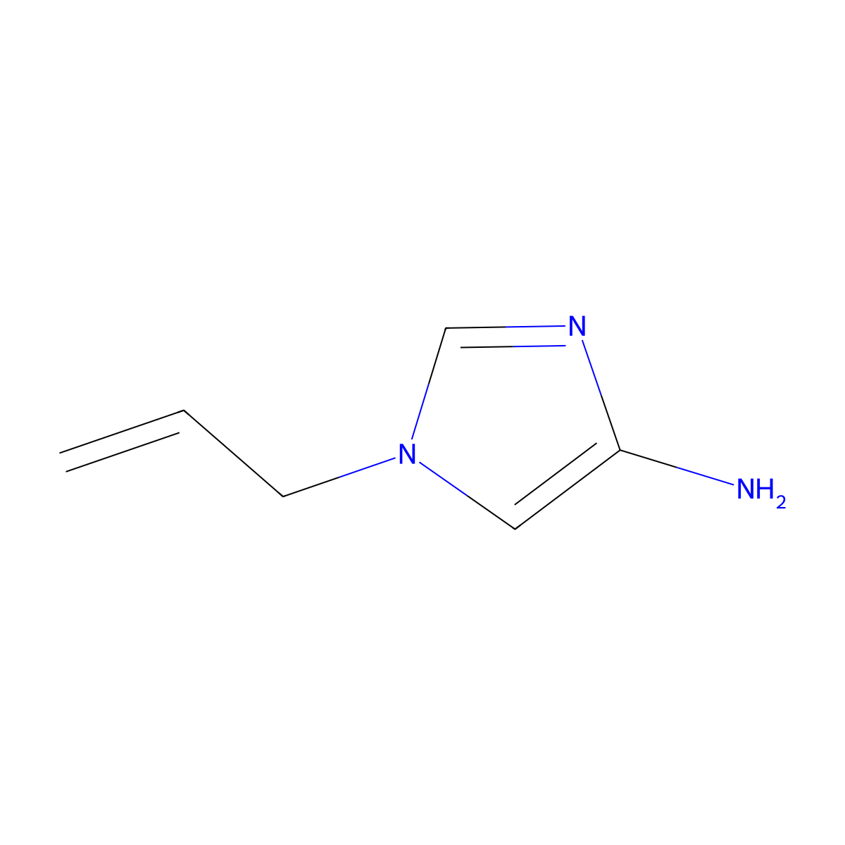 1-Allyl-1H-imidazol-4-amine molecular structure, CAS 1260809-10-6
