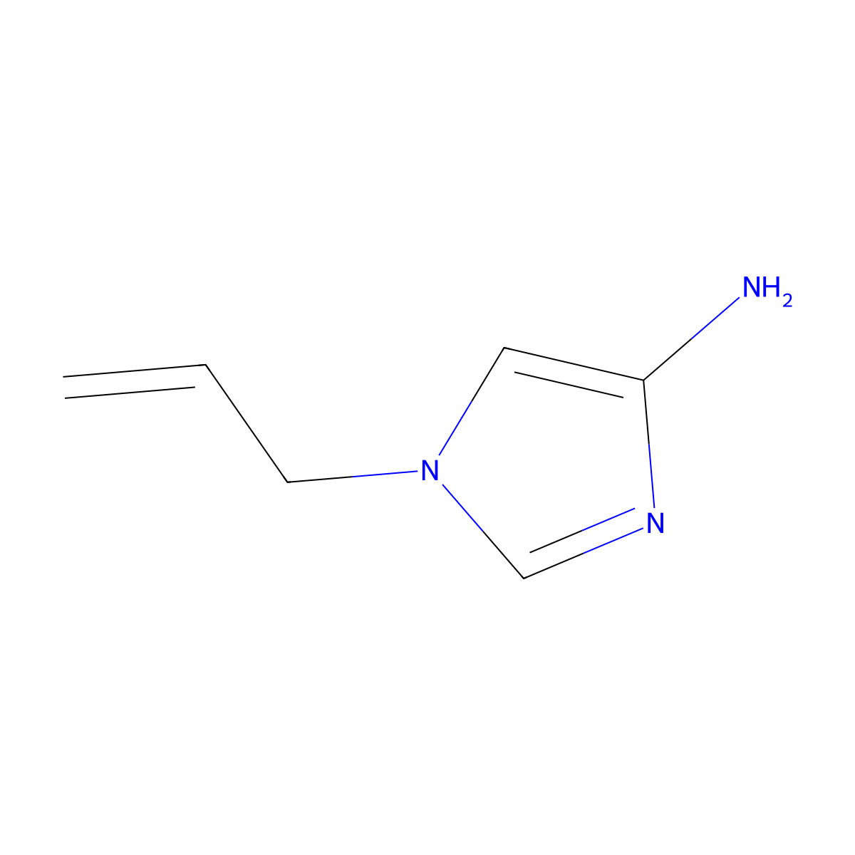 1-Allyl-1H-imidazol-4-amine molecular structure, CAS 1260809-10-6