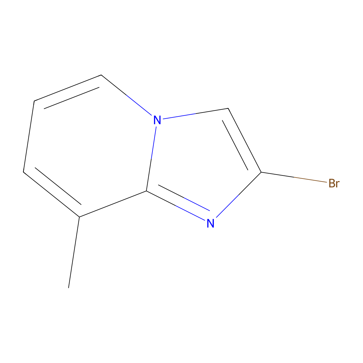 2-Bromo-8-methylimidazo[1,2-a]pyridine molecular structure, CAS 1260809-94-6