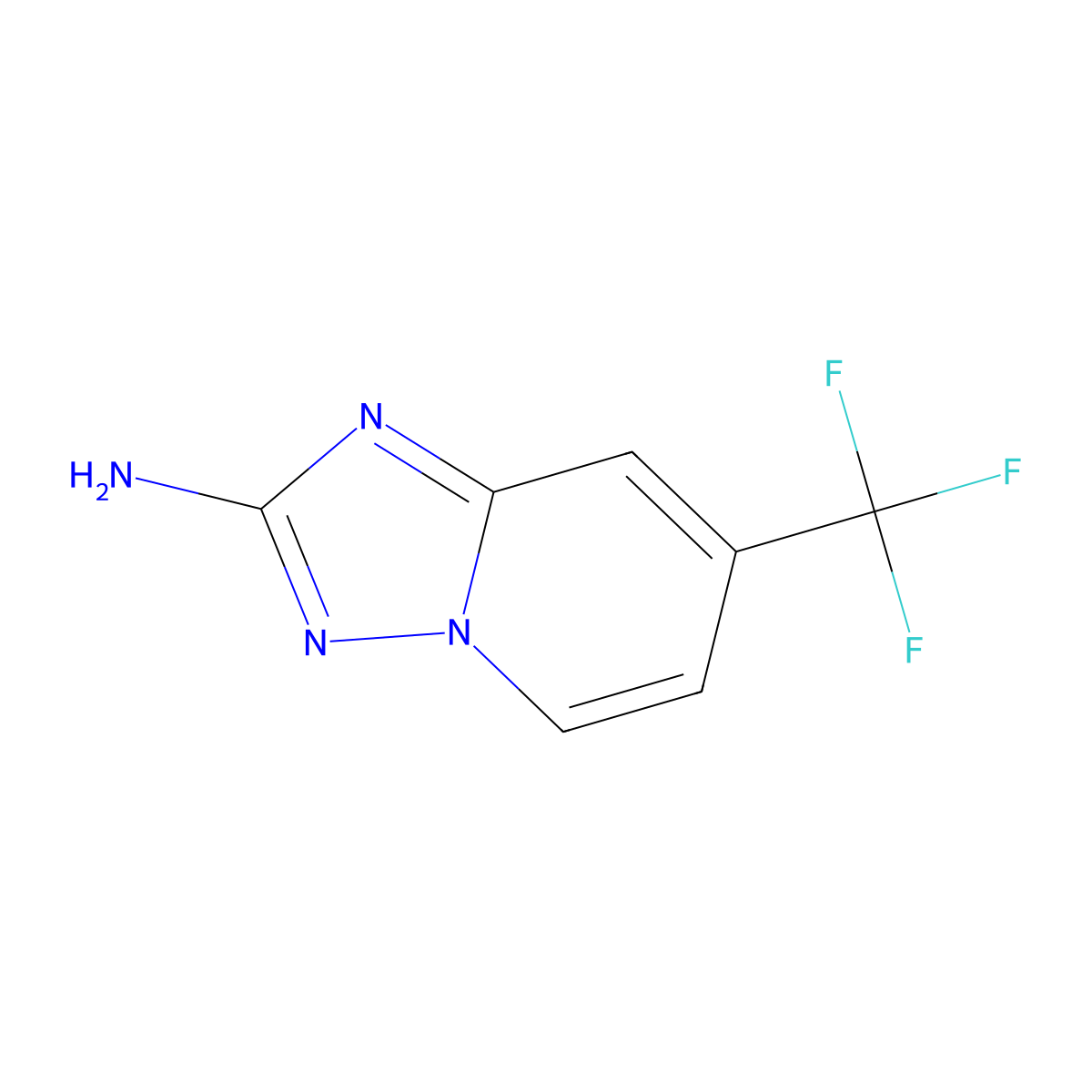 7-(Trifluoromethyl)-[1,2,4]triazolo[1,5-a]pyridin-2-amine molecular structure, CAS 1260811-97-9