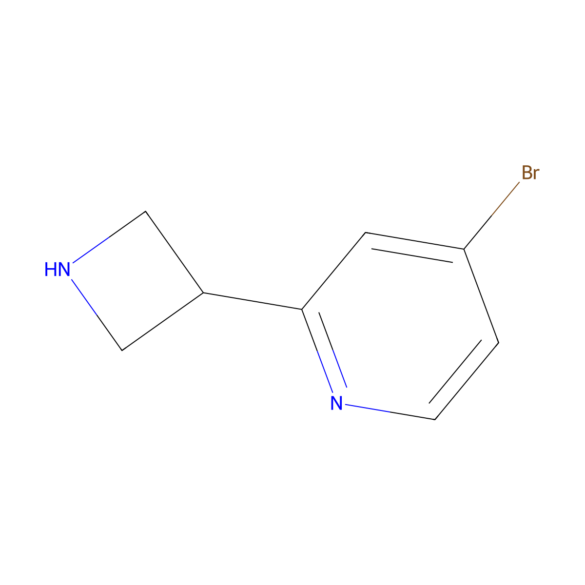 2-(Azetidin-3-yl)-4-bromopyridine molecular structure, CAS 1260812-11-0