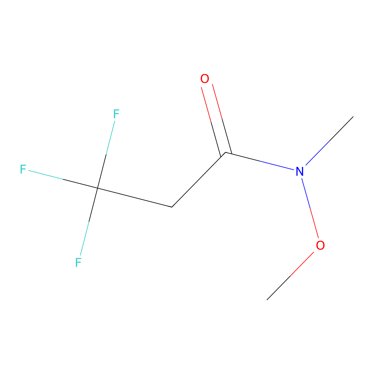 3,3,3-Trifluoro-N-methoxy-N-methylpropanamide molecular structure, CAS 1260812-72-3