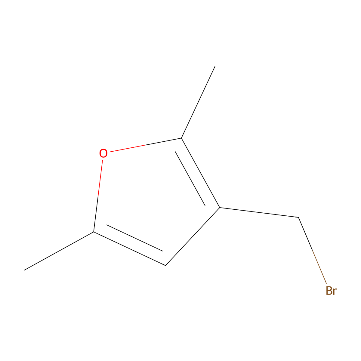 3-(Bromomethyl)-2,5-dimethylfuran molecular structure, CAS 1260812-77-8