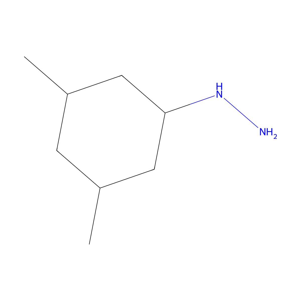 1-(3,5-Dimethylcyclohexyl)hydrazine molecular structure, CAS 1260815-62-0