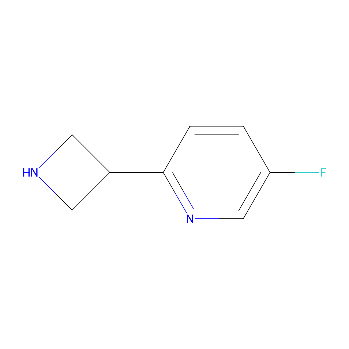 2-(Azetidin-3-yl)-5-fluoropyridine molecular structure, CAS 1260816-07-6