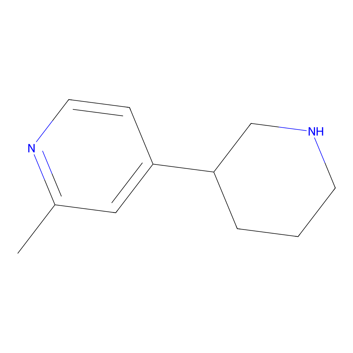 2-Methyl-4-(piperidin-3-YL)pyridine molecular structure, CAS 1260822-49-8