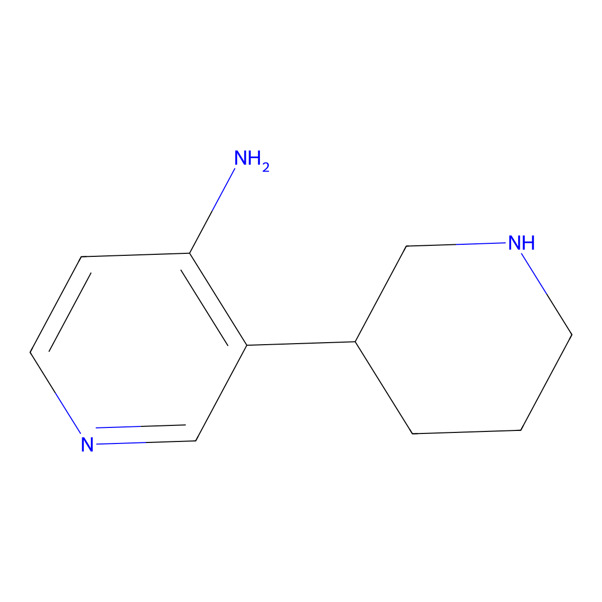 3-(Piperidin-3-yl)pyridin-4-amine molecular structure, CAS 1260824-90-5