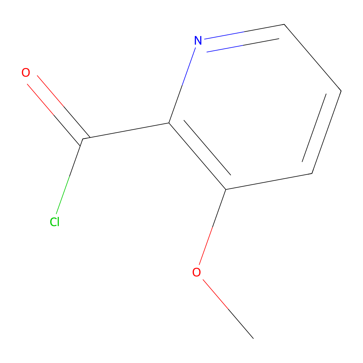 3-Methoxypyridine-2-carbonyl chloride molecular structure, CAS 1260826-87-6