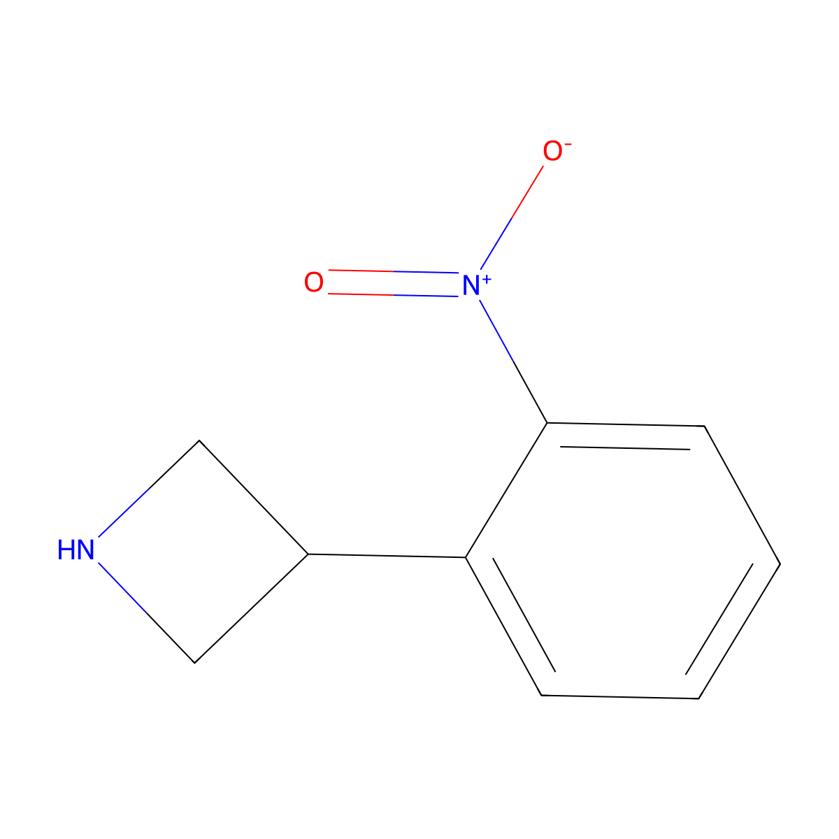 3-(2-Nitrophenyl)azetidine molecular structure, CAS 1260827-35-7