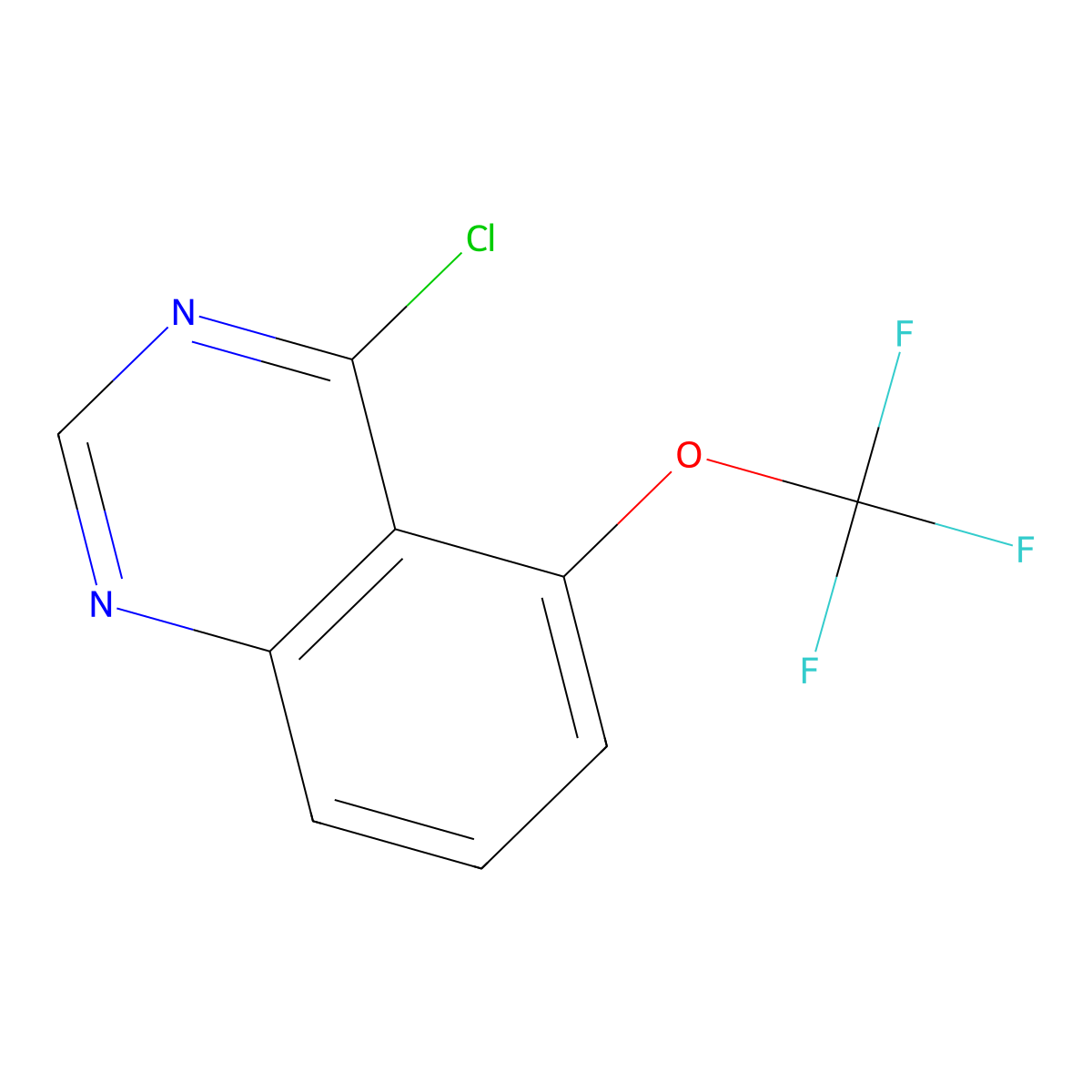 4-Chloro-5-(trifluoromethoxy)quinazoline molecular structure, CAS 1260828-12-3