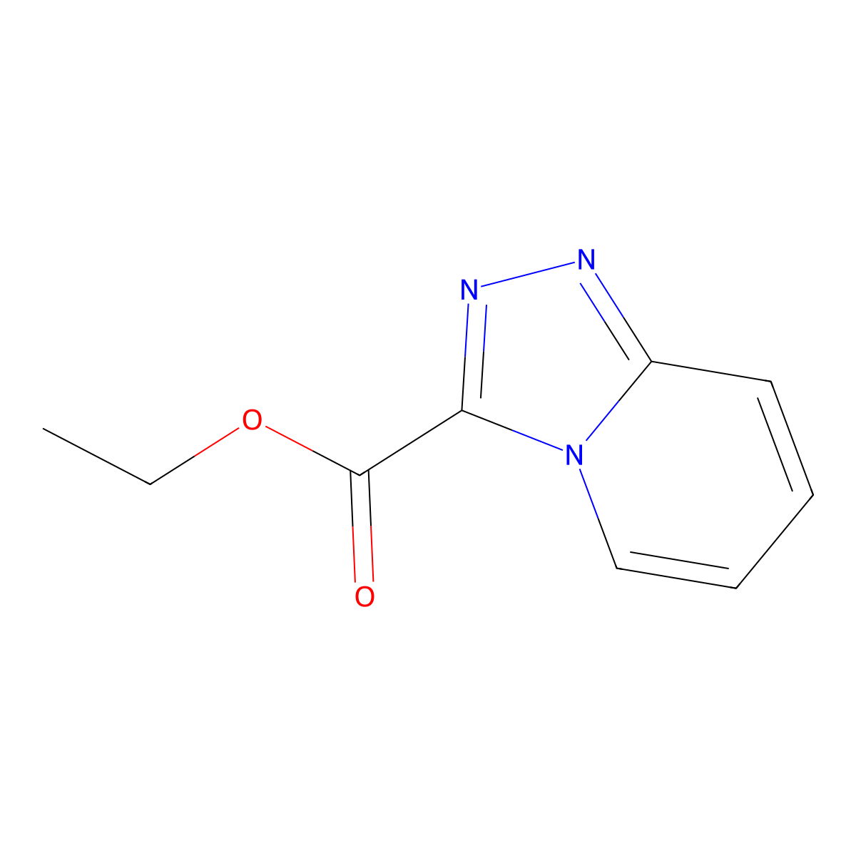 Ethyl [1,2,4]triazolo[4,3-a]pyridine-3-carboxylate molecular structure, CAS 1260831-52-4