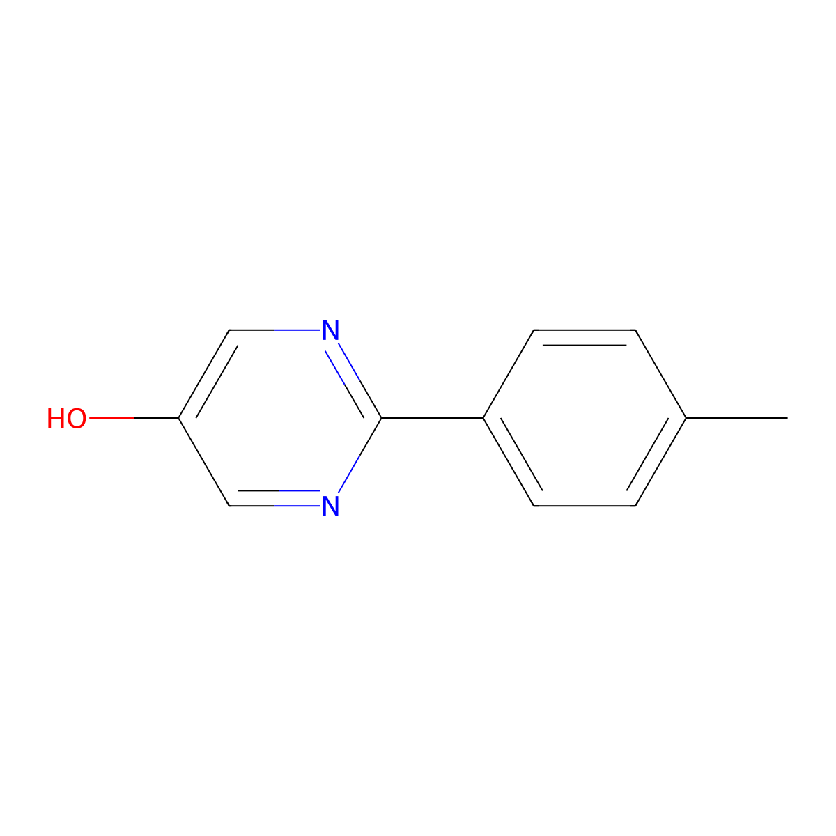 2-p-Tolyl-pyrimidin-5-ol molecular structure, CAS 1260831-68-2