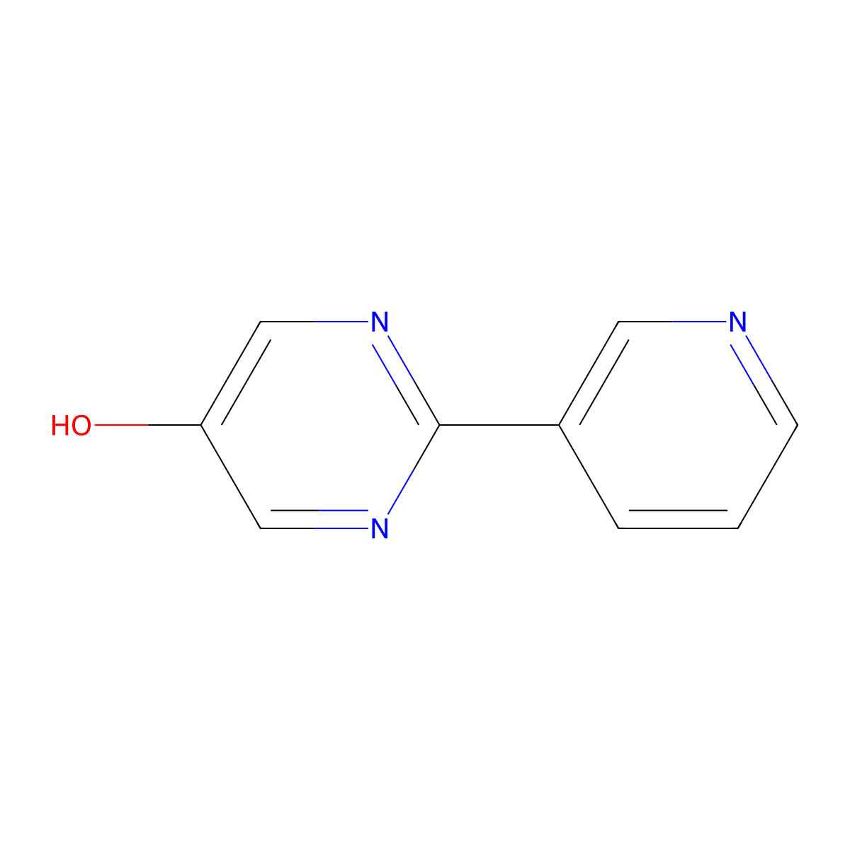 5-Hydroxy-2-(3-pyridyl)pyrimidine molecular structure, CAS 1260833-47-3