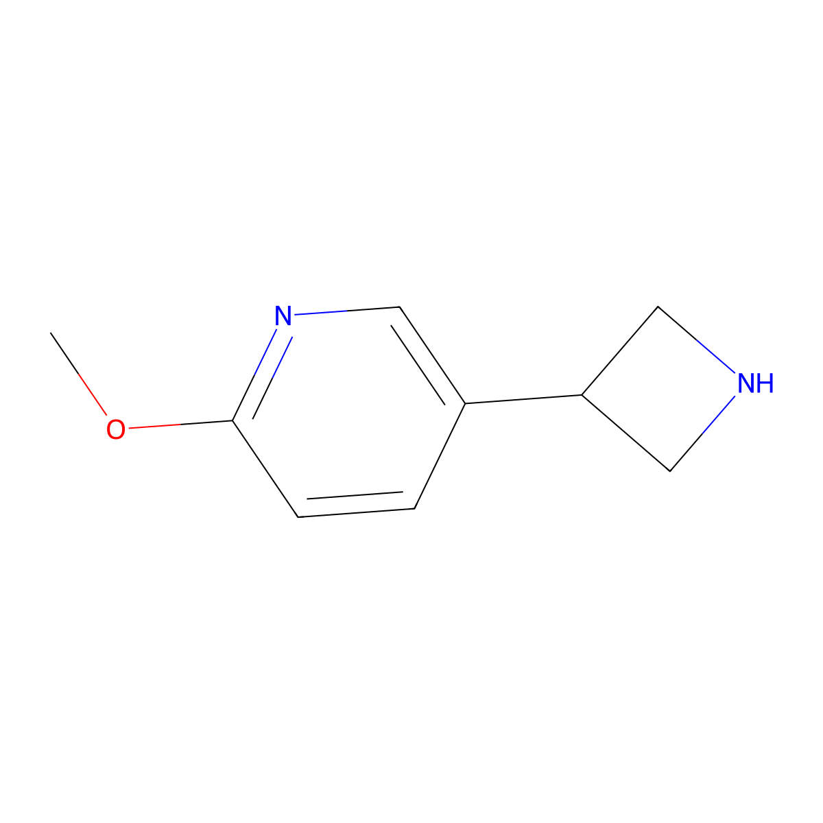 5-(Azetidin-3-yl)-2-methoxypyridine molecular structure, CAS 1260833-63-3