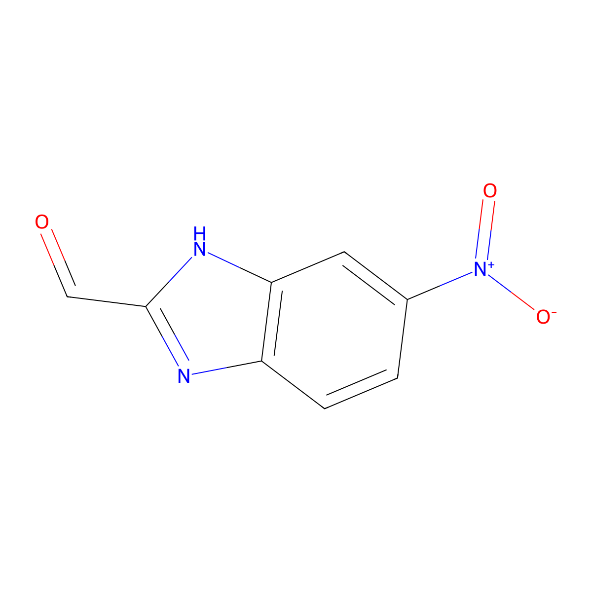 6-Nitro-1H-benzoimidazole-2-carbaldehyde molecular structure, CAS 1260834-38-5