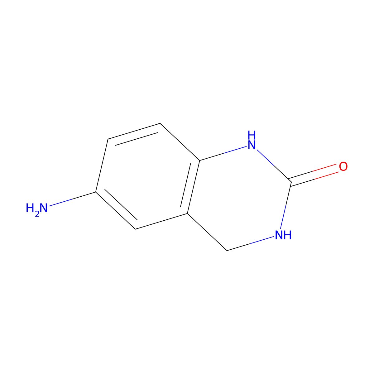 6-Amino-3,4-dihydroquinazolin-2(1H)-one molecular structure, CAS 1260835-29-7