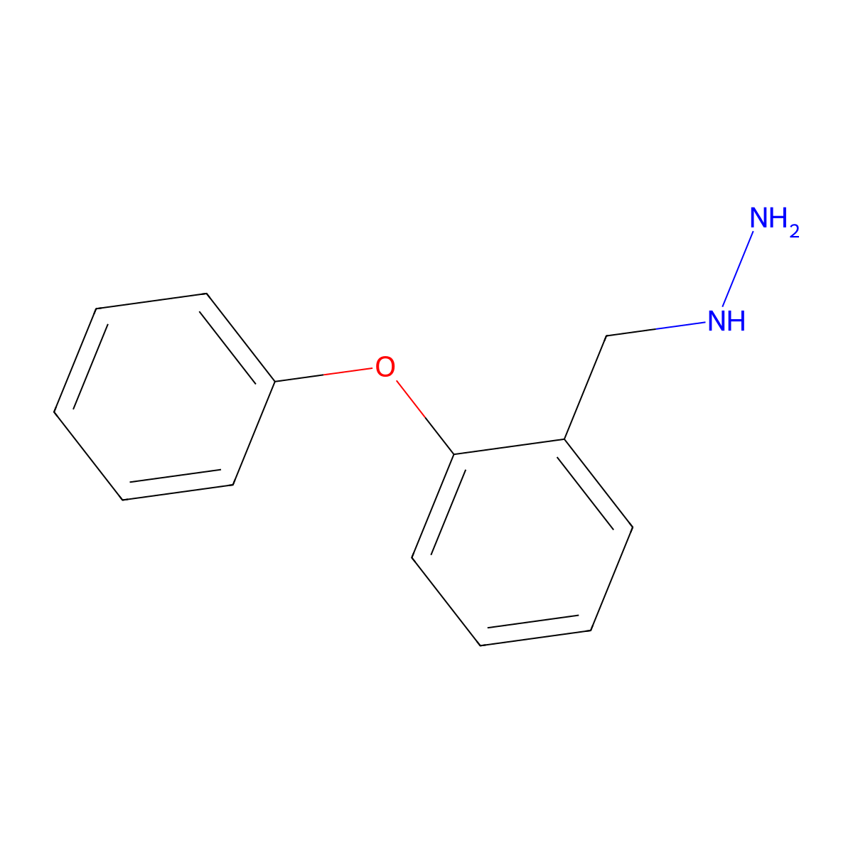 (2-Phenoxybenzyl)hydrazine molecular structure, CAS 1260835-56-0