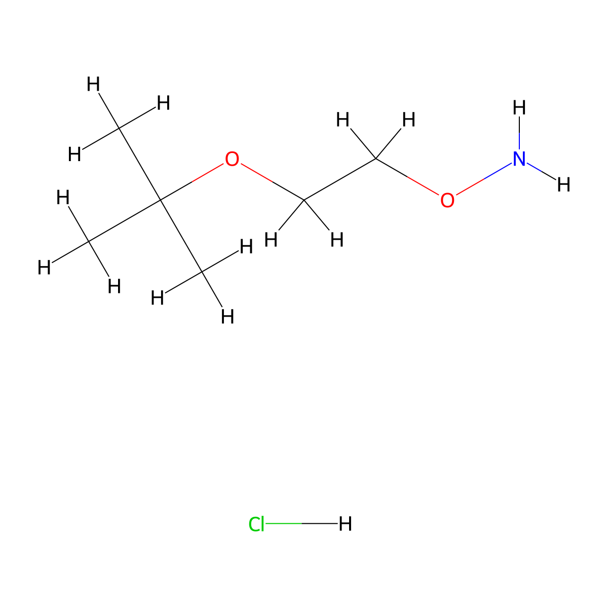 O-(2-tert-Butoxy-ethyl)-hydroxylamine hydrochloride molecular structure, CAS 1260836-58-5