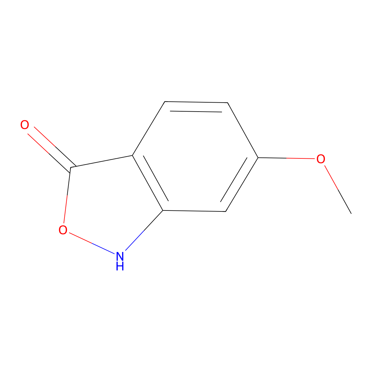 6-Methoxybenzo[C]isoxazol-3(1H)-one molecular structure, CAS 1260837-02-2