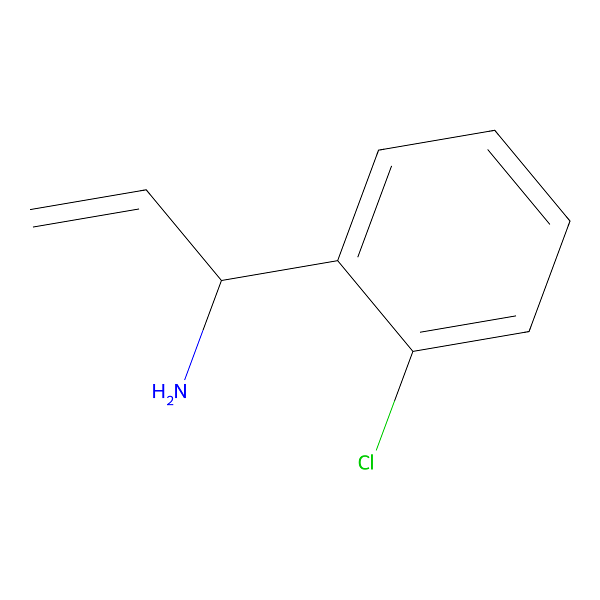 1-(2-Chlorophenyl)prop-2-EN-1-amine molecular structure, CAS 1260839-81-3