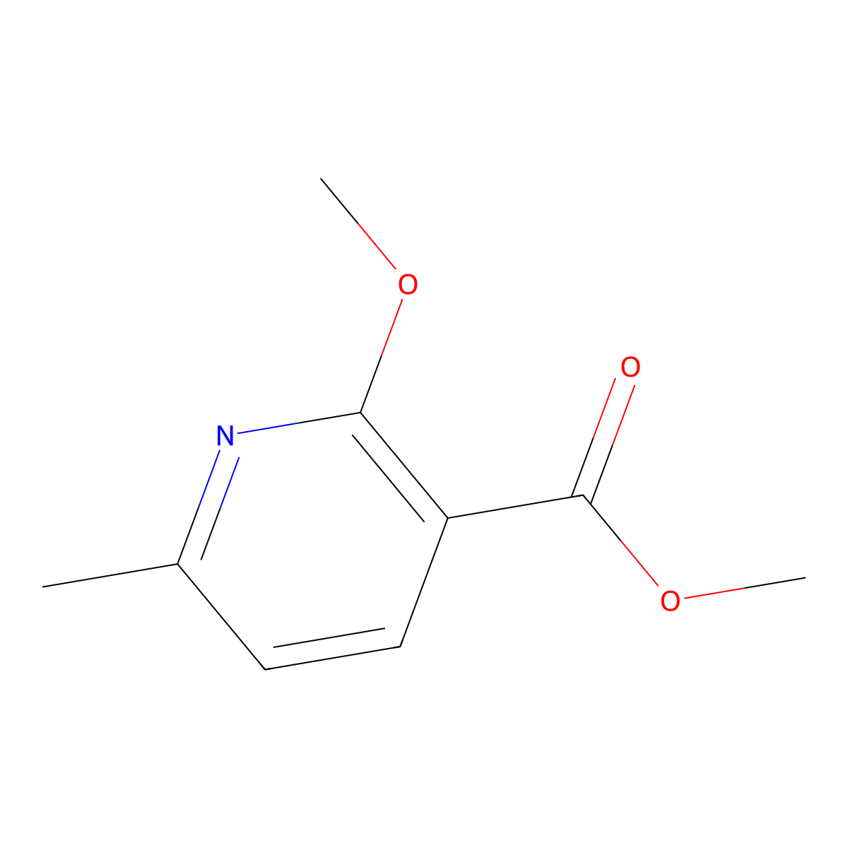 Methyl 2-methoxy-6-methylpyridine-3-carboxylate molecular structure, CAS 126084-11-5