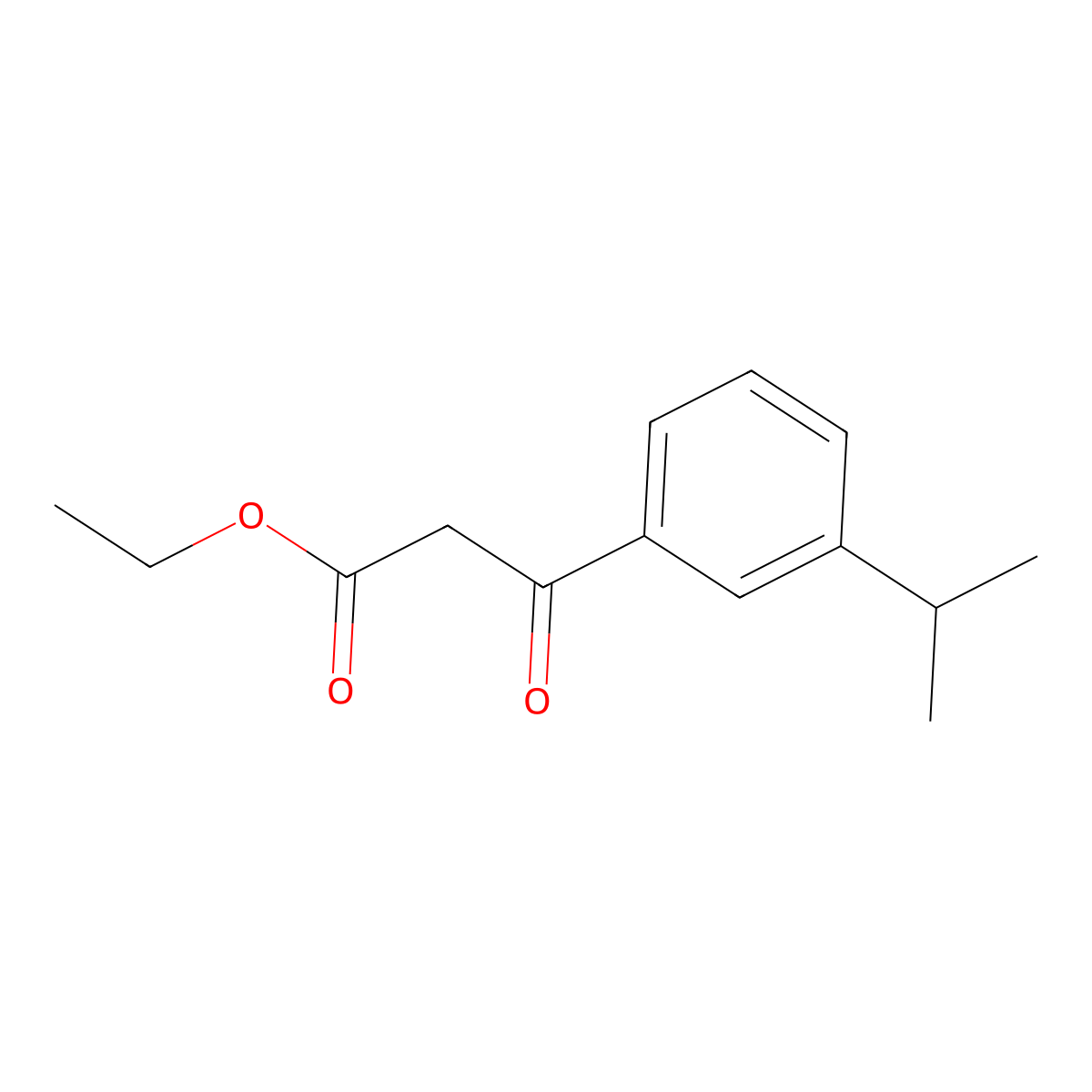 Ethyl (3-isopropylbenzoyl)acetate molecular structure, CAS 1260842-79-2