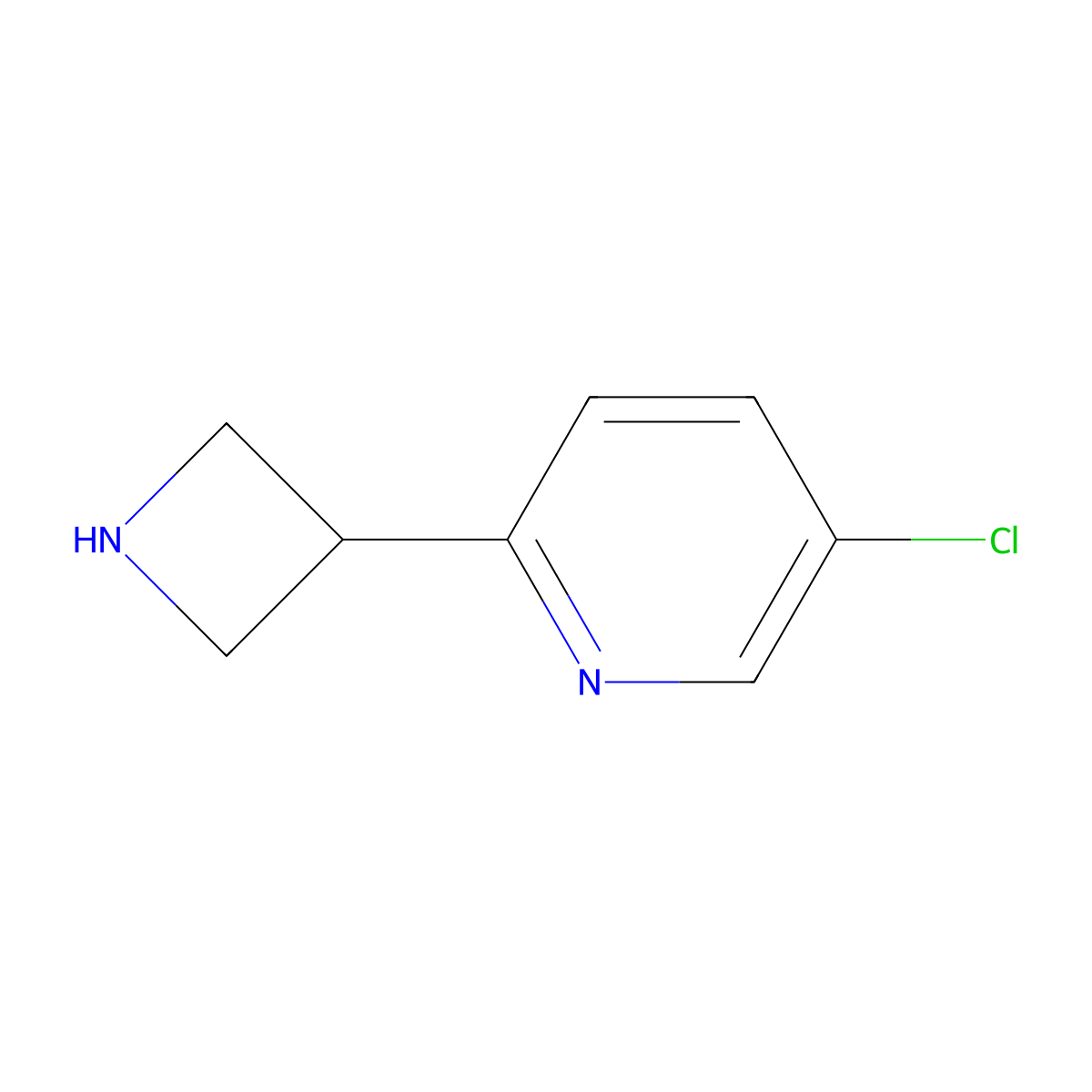 2-(Azetidin-3-yl)-5-chloropyridine molecular structure, CAS 1260845-92-8